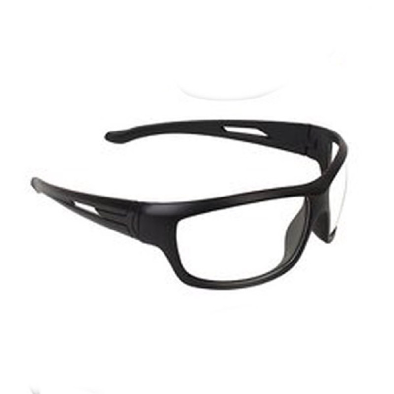 Adam Jones Transparent UV Protected Black Full Rim Wrap-around Night Vision