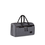 Grey & Black Solid Travel Duffle Bag